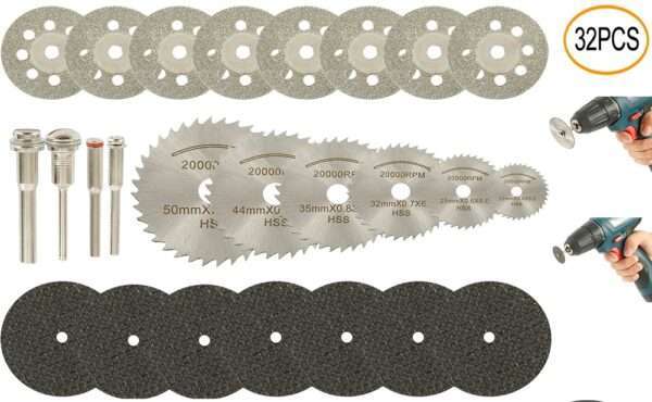 Kit Dremel 32pzs Discos ( Madera / Metal / Plástico / Cristal ) - Image 2