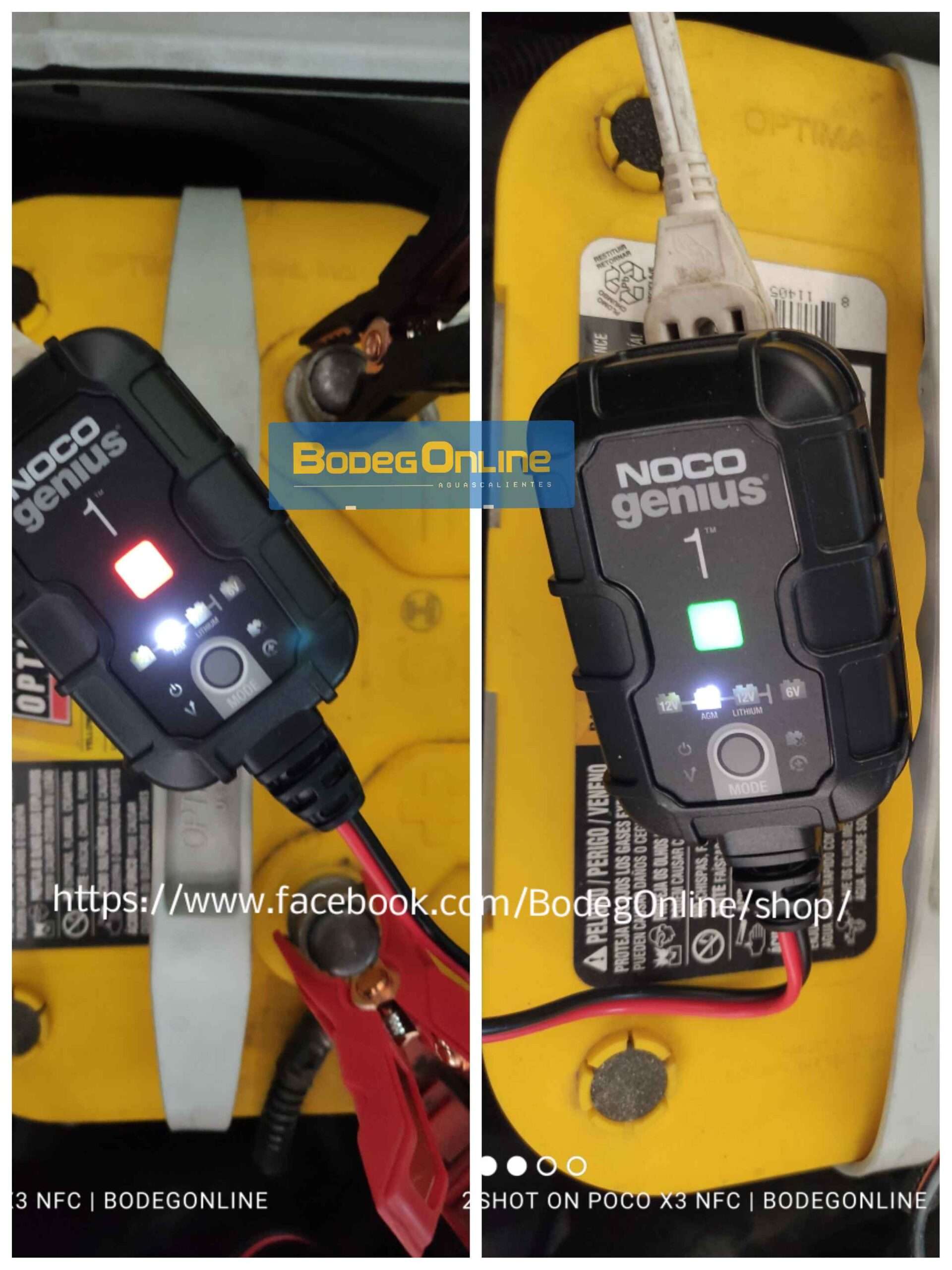 Reparador / Cargador de baterías 6V/12V NOCO GENIUS 1 (1A) - Image 2