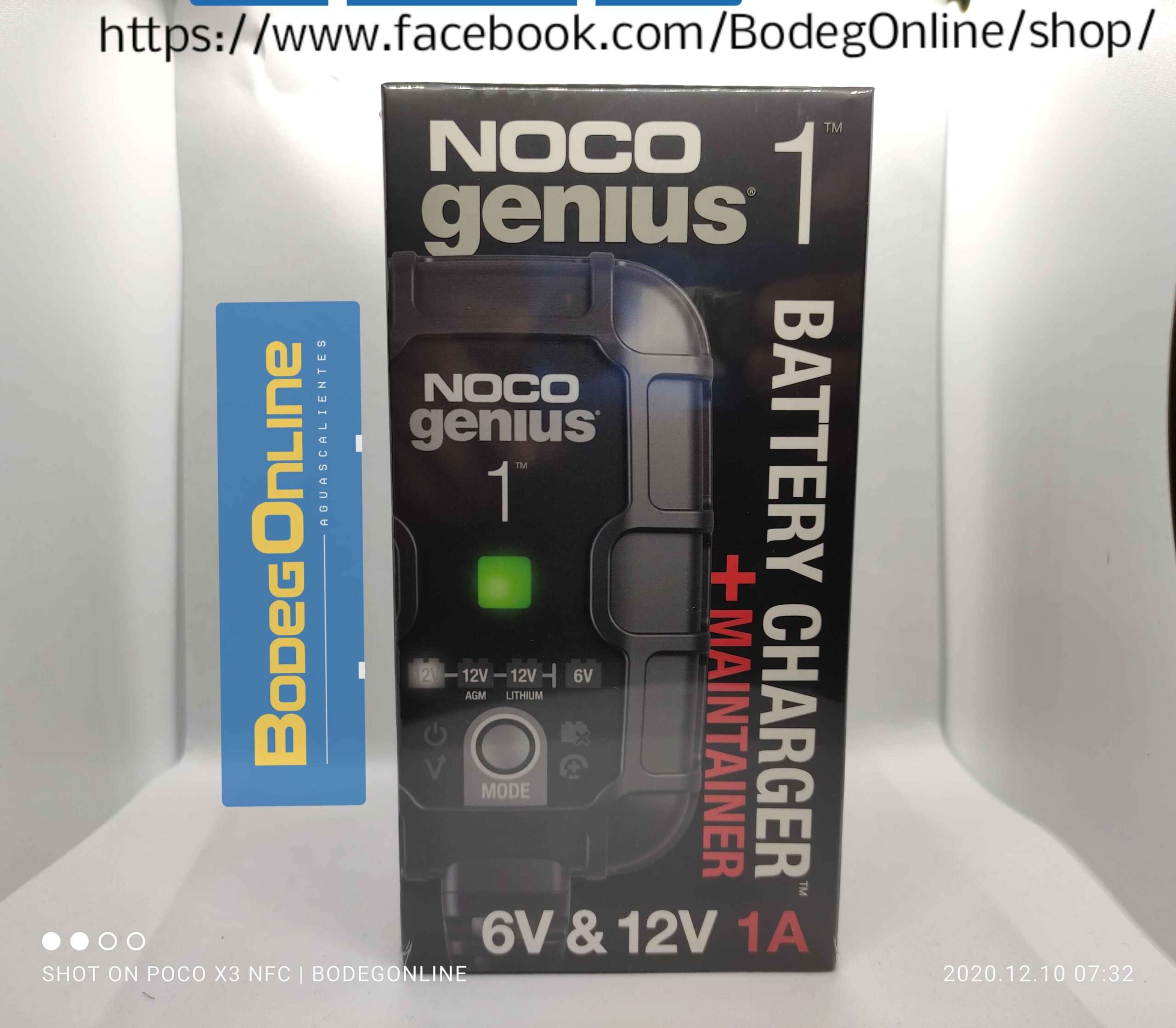 Reparador / Cargador de baterías 6V/12V NOCO GENIUS 1 (1A) - Image 7