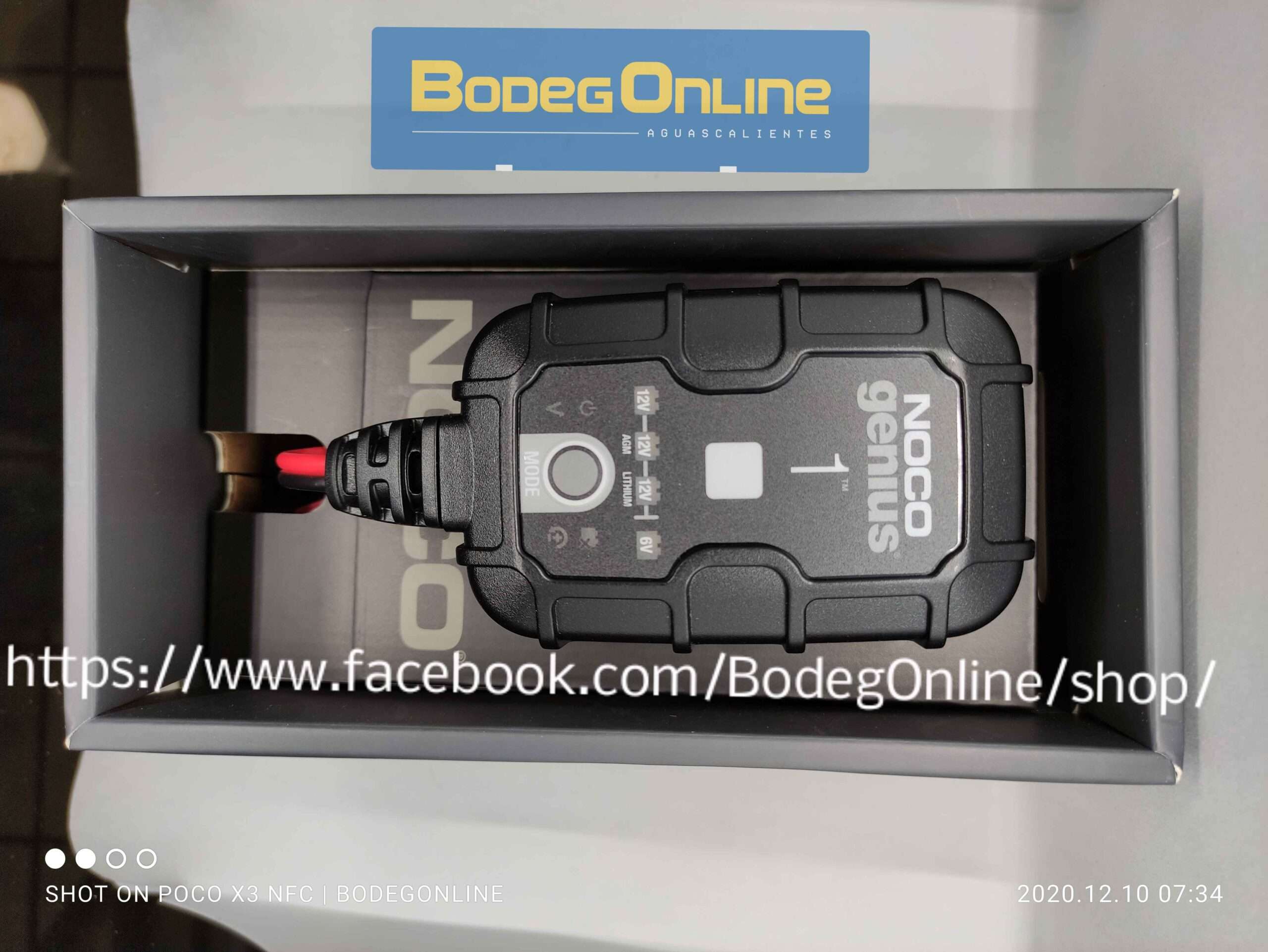 Reparador / Cargador de baterías 6V/12V NOCO GENIUS 1 (1A) - Image 6