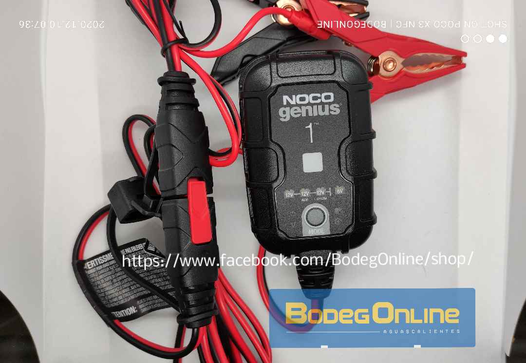 Reparador / Cargador de baterías 6V/12V NOCO GENIUS 1 (1A) - Image 5