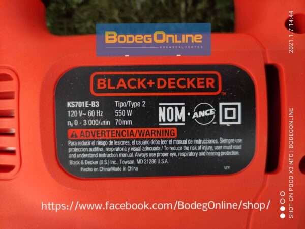 Sierra Caladora 550W Black & Decker - Image 5