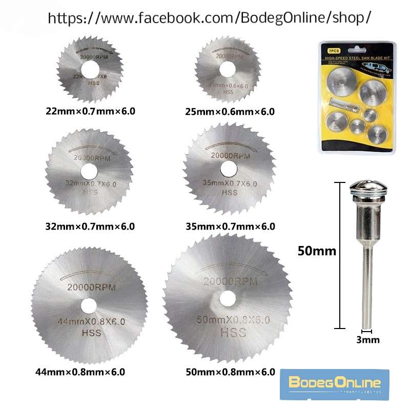 Kit 6 Discos corte Sierra Para Mototool / Dremel