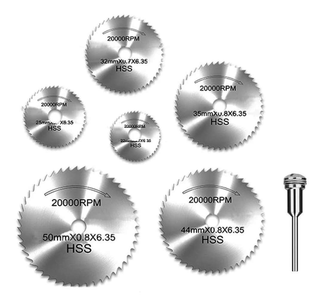 Kit 6 Discos corte Sierra Para Mototool / Dremel - Image 10