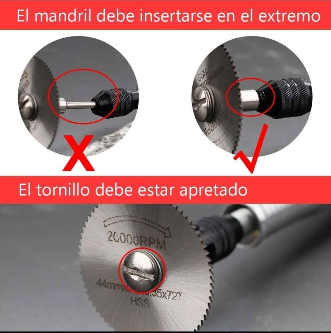Kit 6 Discos corte Sierra Para Mototool / Dremel - Image 9