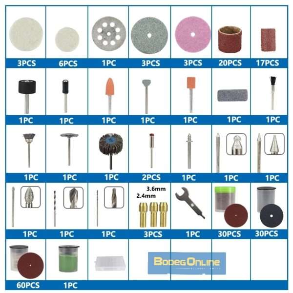 Kit 196 Pzs Dremel / Mototool (No incluye Dremel) - Image 2
