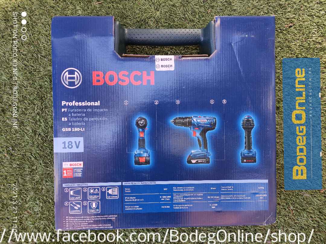 Taladro Rotomartillo Bosch 18V (2 Bat y estuche) - Image 6