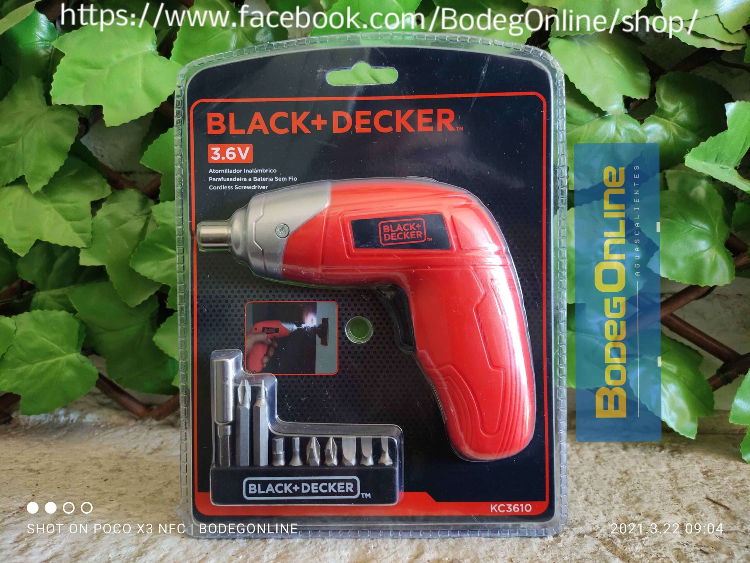 Atornillador recargable 3.6 V Black & Decker con 10 puntas - Image 5