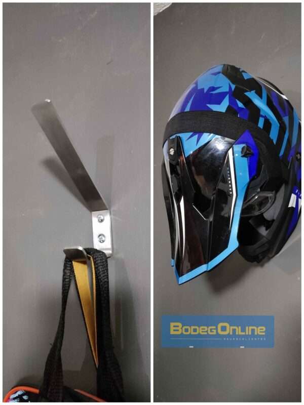 Gancho multiuso (Casco / Chamarra) de acero inoxidable - Image 5