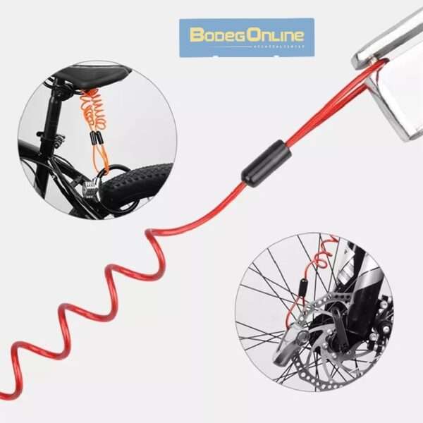 Cable recordatorio para candado/casco bici & moto