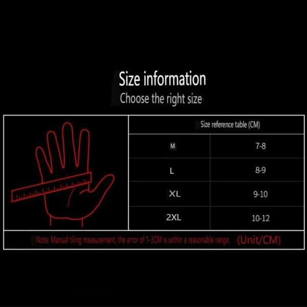 Guantes de piel para moto (MOTOWOLF) M/L/XL/XXL - Image 7