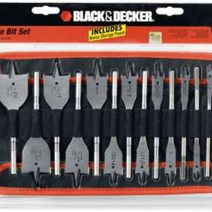 Kit Brocas Espada (13 piezas) Black & Decker Con funda