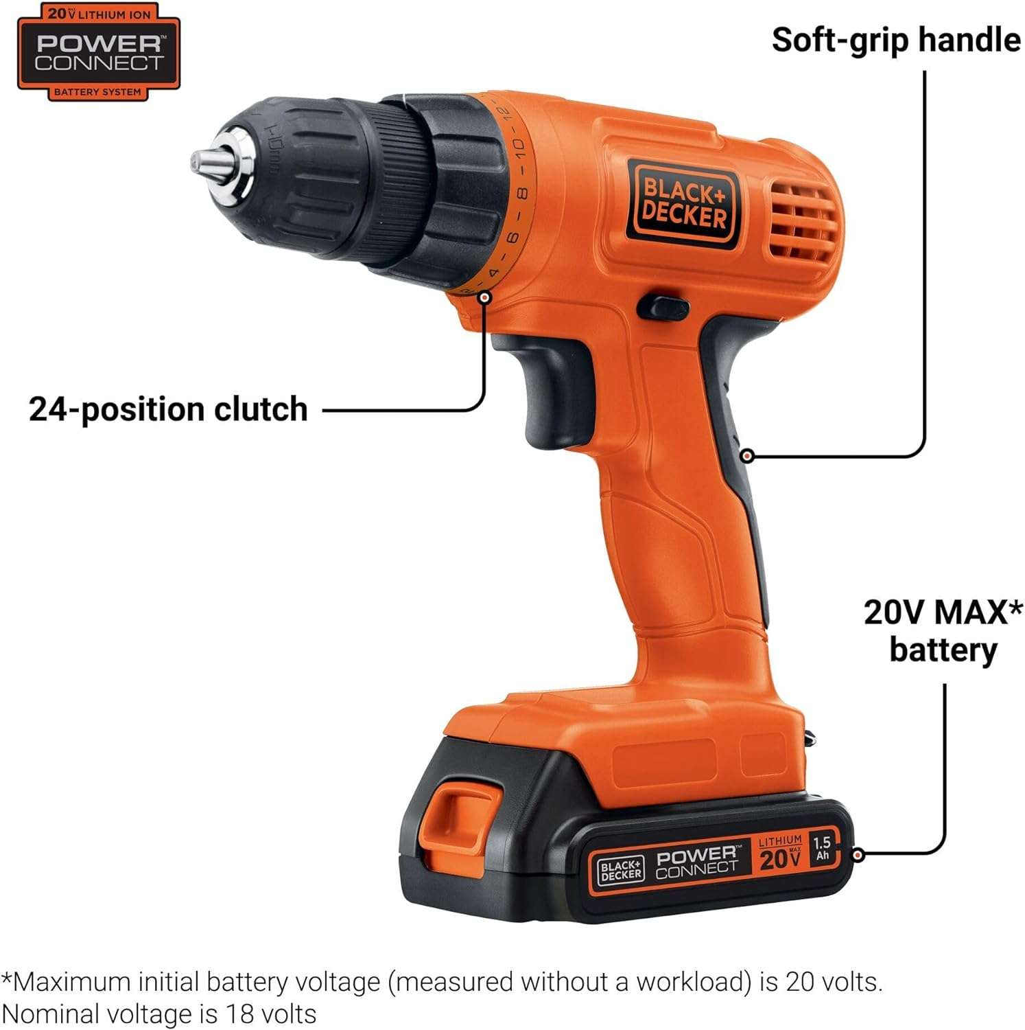 Taladro Black + Decker 20v + 30 Accesorios - Image 2