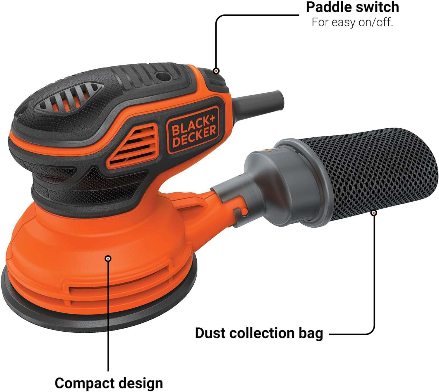 Lijadora Orbital 5" Black & Decker 2Amp - Image 7