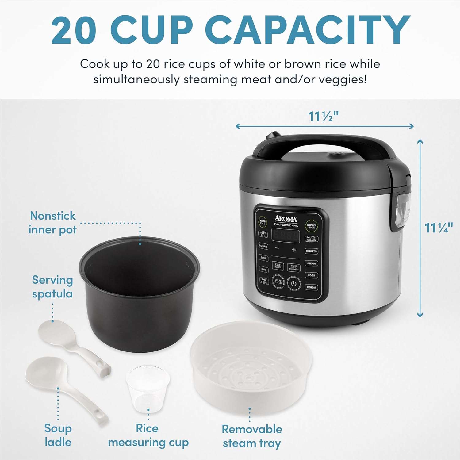 Arrocera y Olla eléctrica profesional AROMA ( 4L ) Multiples programas - Image 6