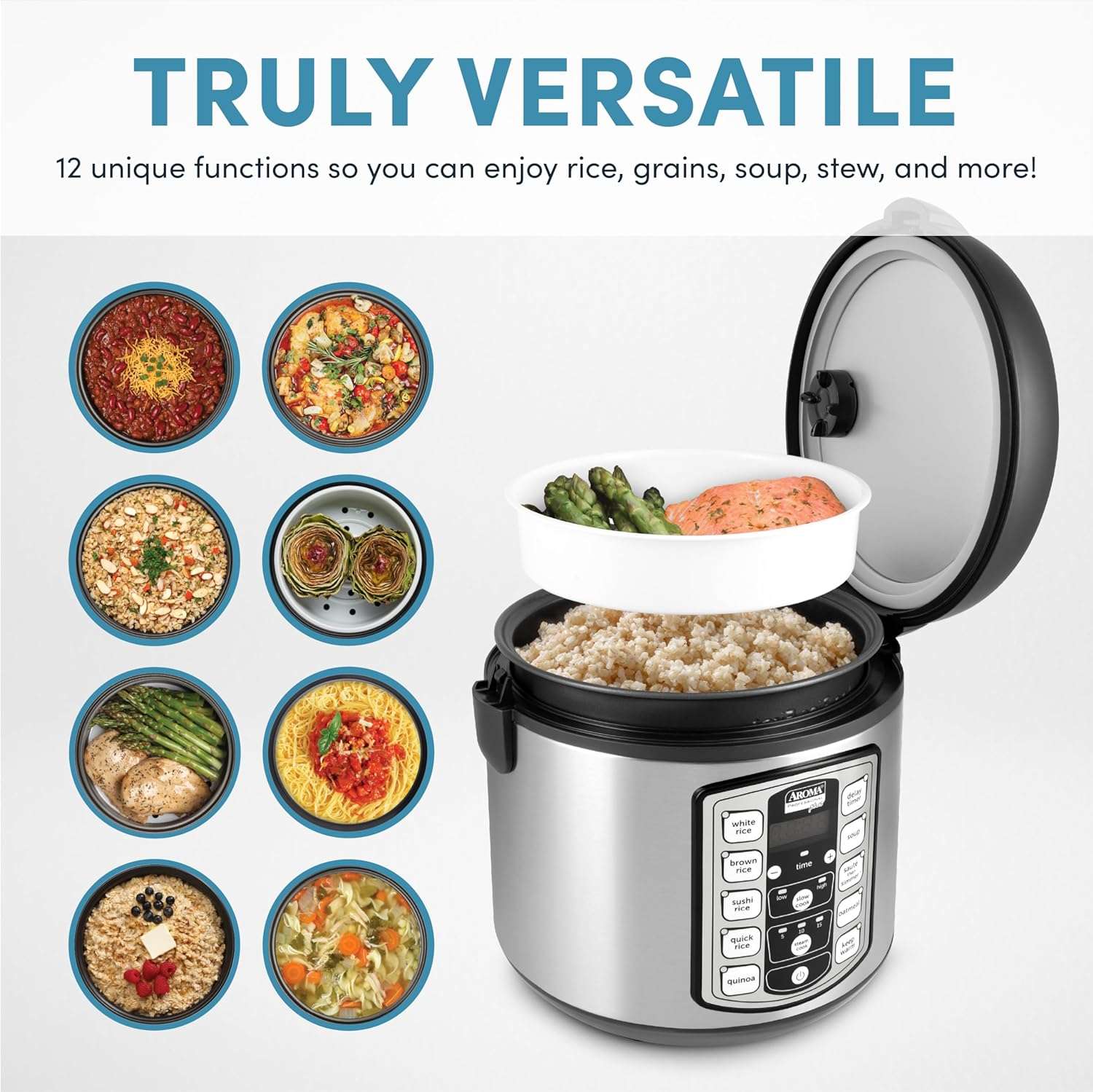 Arrocera y Olla eléctrica profesional AROMA ( 4L ) Multiples programas - Image 2