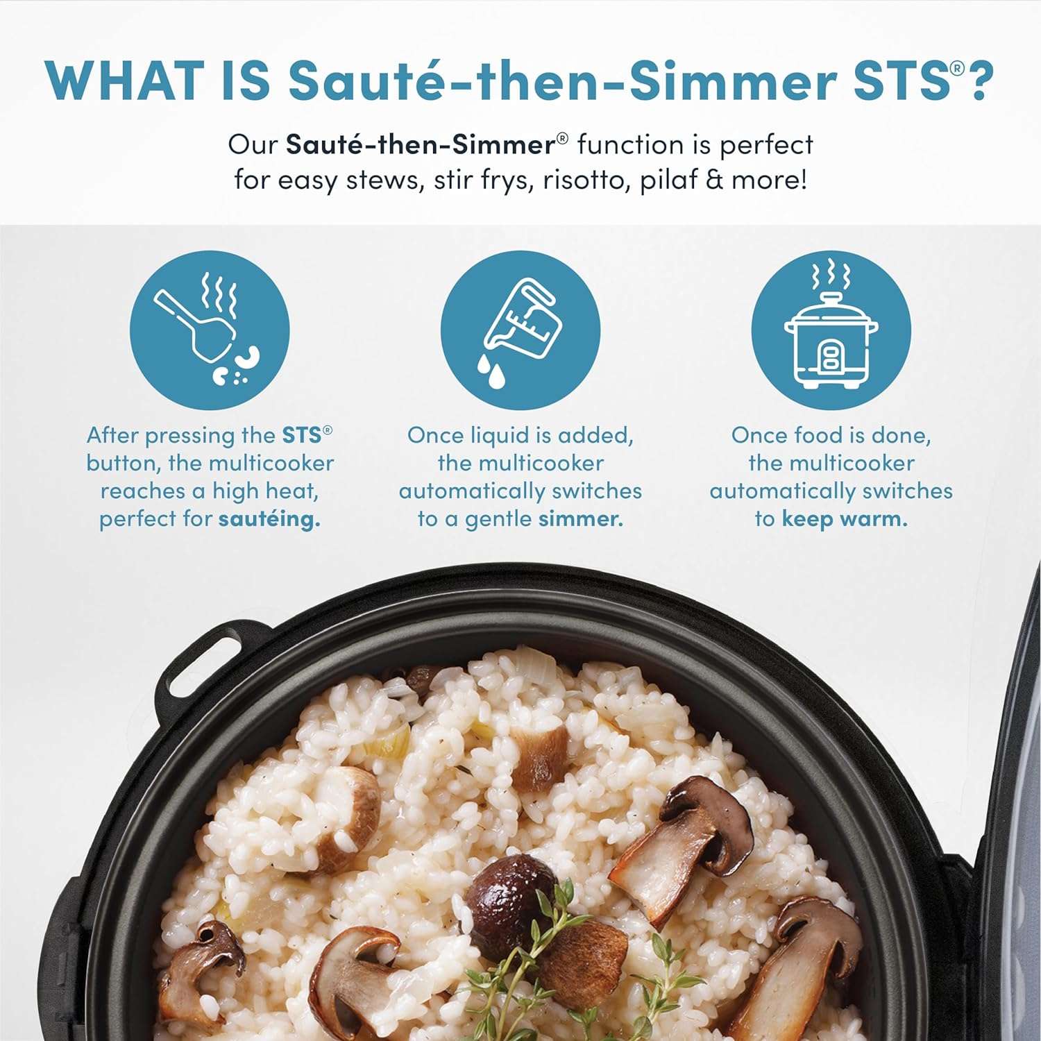 Arrocera y Olla eléctrica profesional AROMA ( 4L ) Multiples programas - Image 4