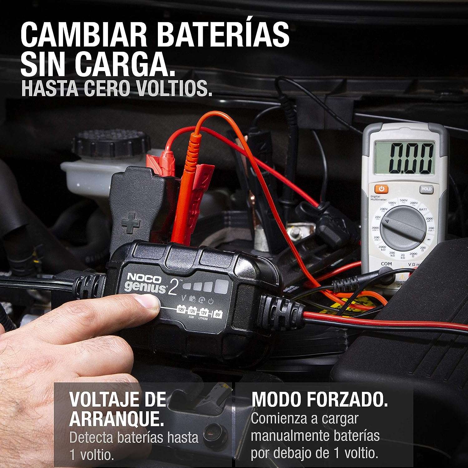 Reparador / Cargador de baterías 6V/12V NOCO GENIUS 2 (2A) - Image 2