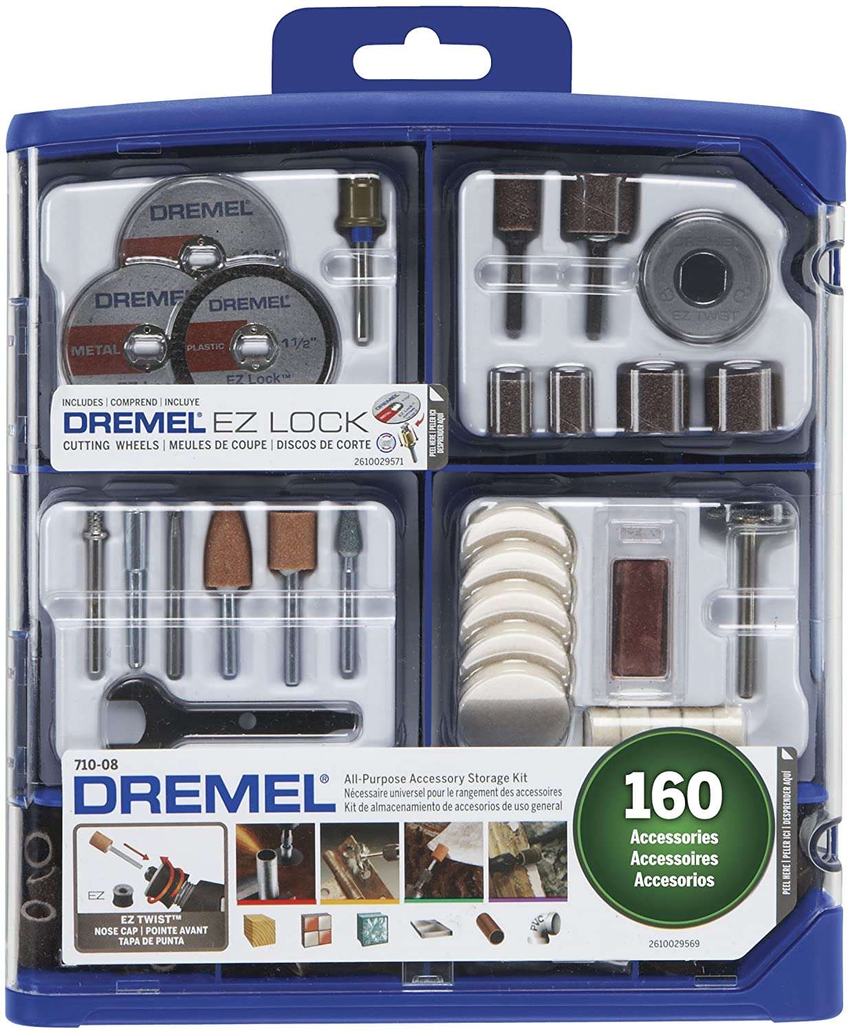 Kit Dremel 160 pzs / EZ Lock (NO INCLUYE DREMEL)