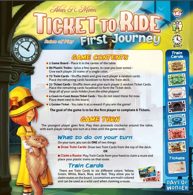 Ticket To Ride (First Journey) / Juego de mesa - Image 6
