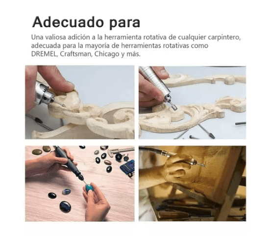 Kit Broca fresa para Dremel 10-20 pz / Vástago 3mm (1/8) / Acero HSS - Image 2