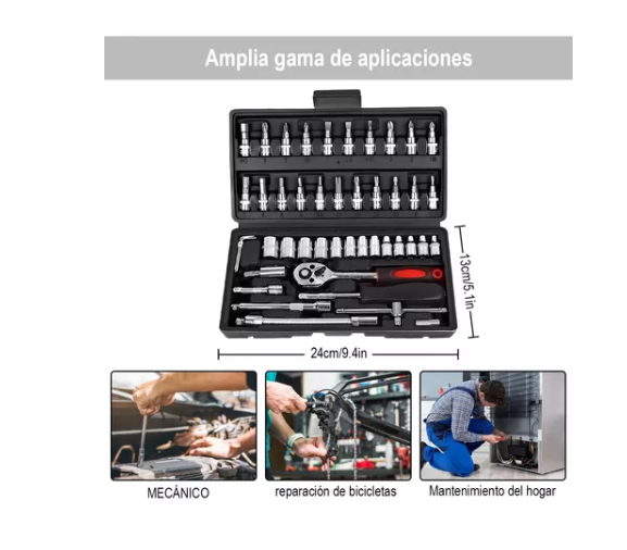 Juego de Dados & Puntas 46 Pzs (Autocle) - Image 2