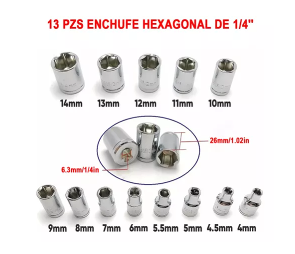 Juego de Dados & Puntas 46 Pzs (Autocle) - Image 8