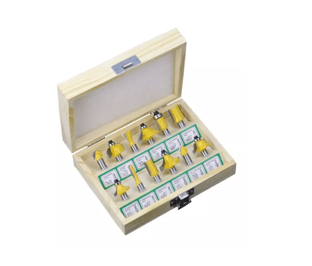 Juego de Brocas para router 12 pzs (5/16"-8mm)
