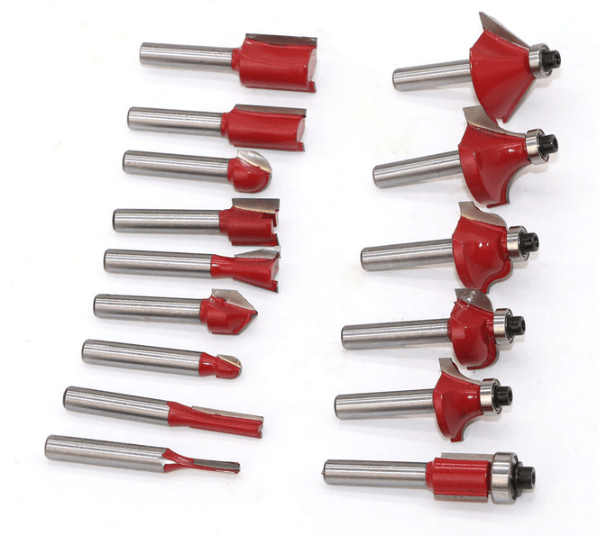 Kit 15 brocas / fresas para router vástago 6.35mm (1/4") - Image 2