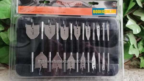 Kit Brocas Espada (13 piezas) Black & Decker Con funda - Image 2