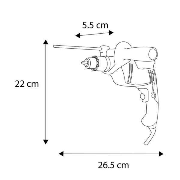Taladro Rotomartillo Ryobi 1/2" 600W Velocidad Variable - Image 4