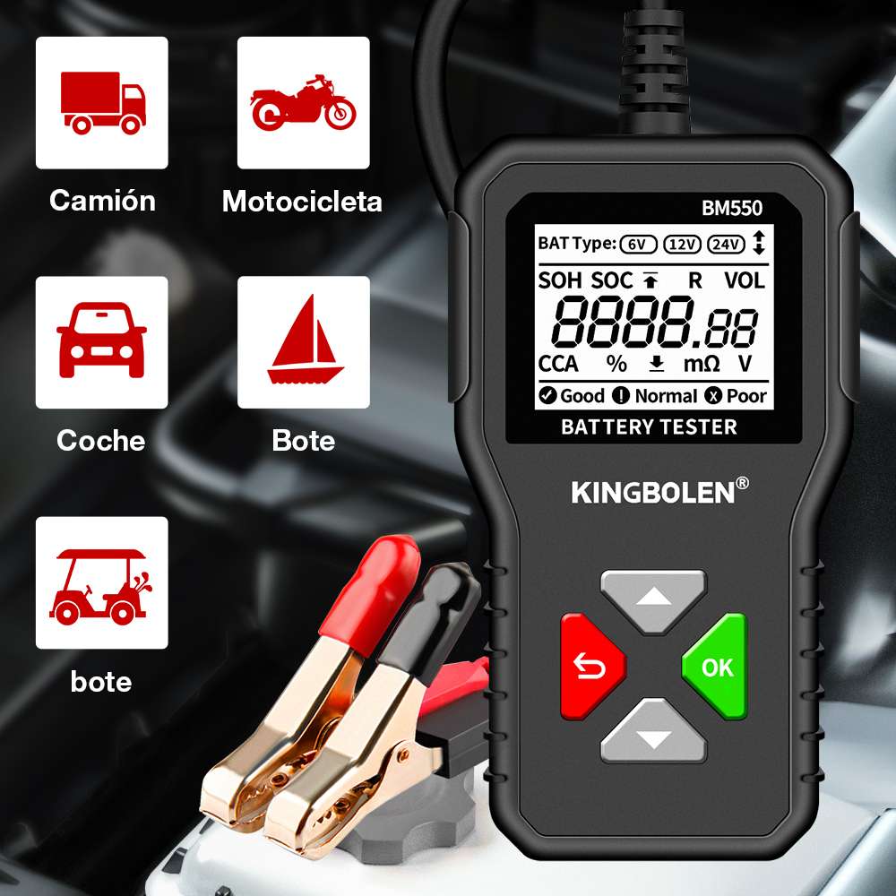Probador de batería KingBolen (6-12-24V) - Image 4