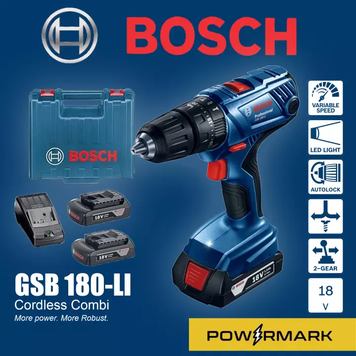 Taladro Rotomartillo Bosch 18V (2 Bat y estuche) - Image 2
