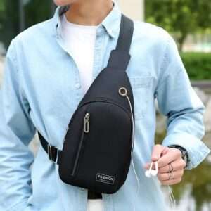 Bolso de hombro / Bandolera Oxford Negro