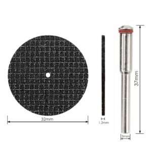 15 Discos corte metal y mandril para DREMEL / Mototool