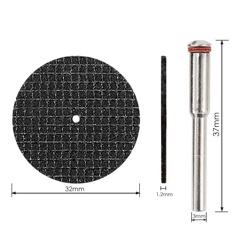 15 Discos corte metal y mandril para DREMEL / Mototool