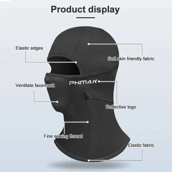 Balaclava Negra / Máscara Facial PHMAX - Image 7