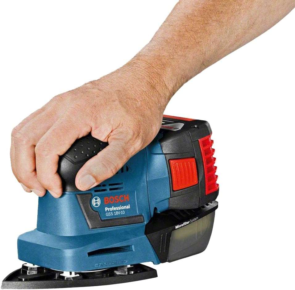 Lijadora Orbital Inalámbrica Bosch GSS 18V-10 (Cargador y 2 baterias) - Image 4