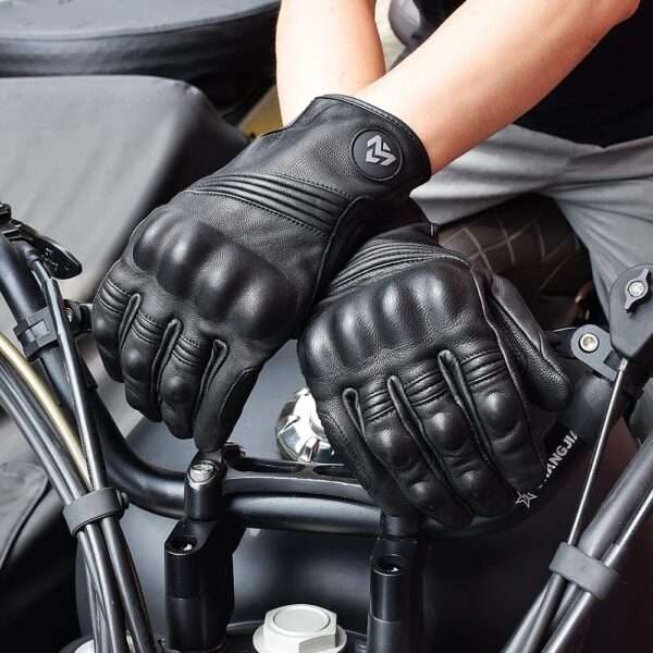 Guantes Piel Moto Cerrados (MJMOTO) - Image 3