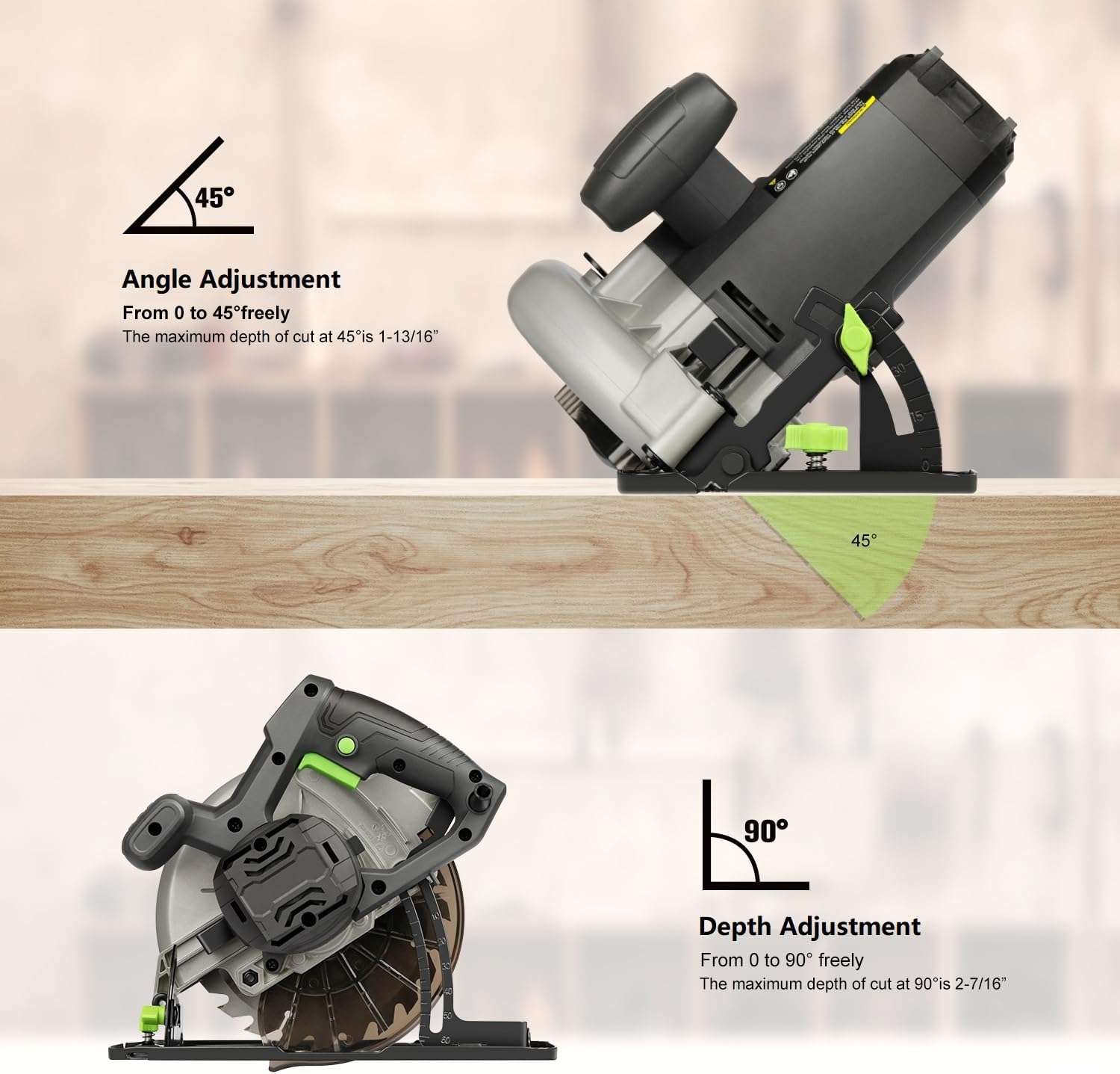 Sierra circular GALAX PRO 1400W (6000 RPM / 7-1/4") - Image 9