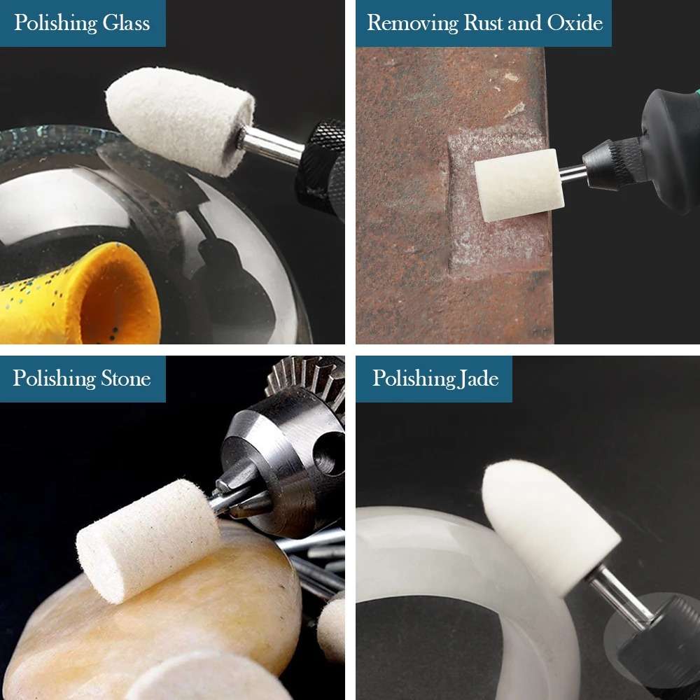 Kit pulido 80 Pzs de fieltro para Dremel - Image 7