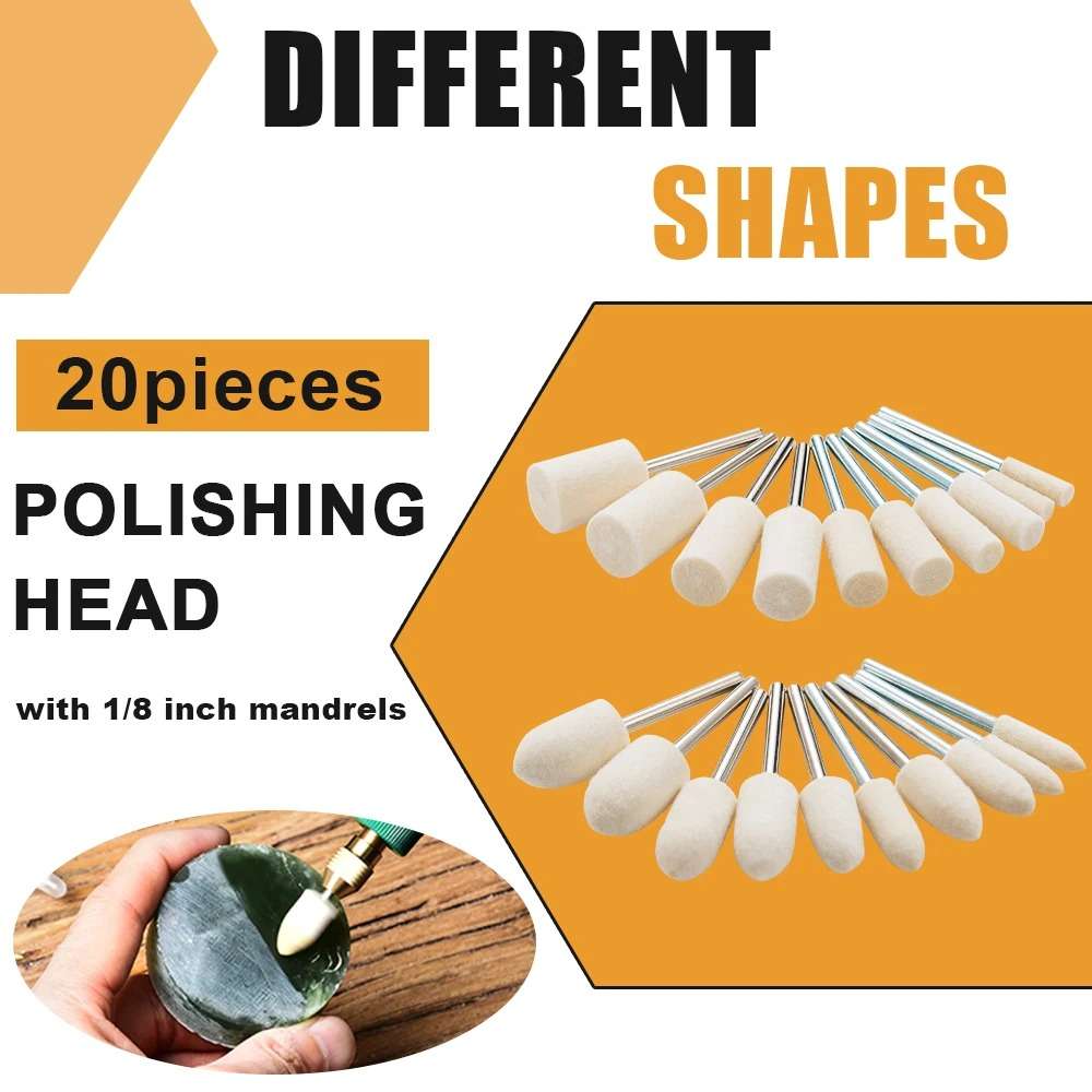 Kit pulido 80 Pzs de fieltro para Dremel - Image 6