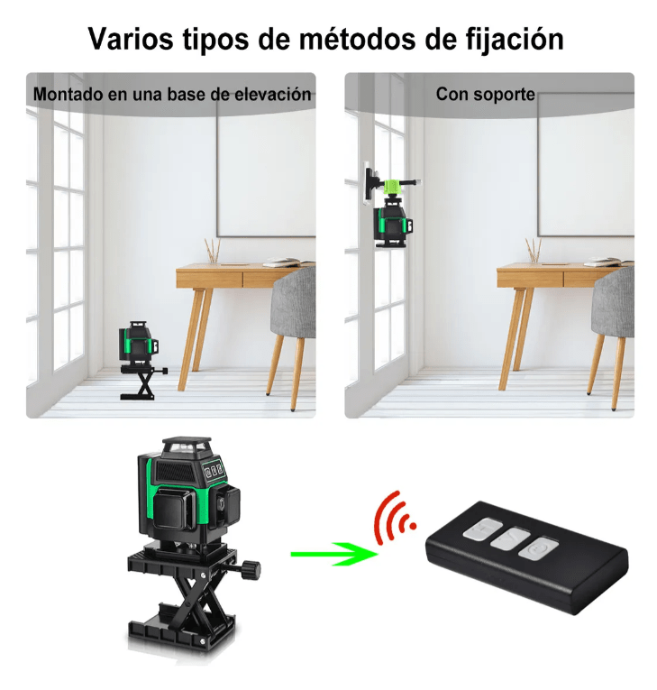 Nivel Láser 4D 16 líneas Shawty autonivelante (2 baterias, Control Remoto) - Image 6
