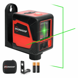 Nivel Láser Verde Autonivelante 2 Líneas Con Soporte Magnético