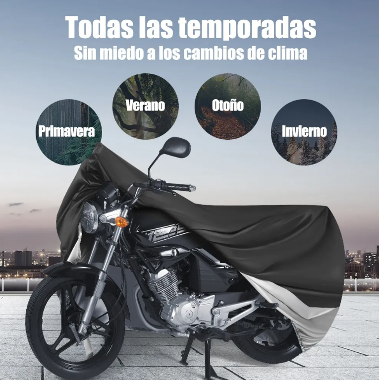 Funda motocicleta impermeable NEGRA XXL - Image 3