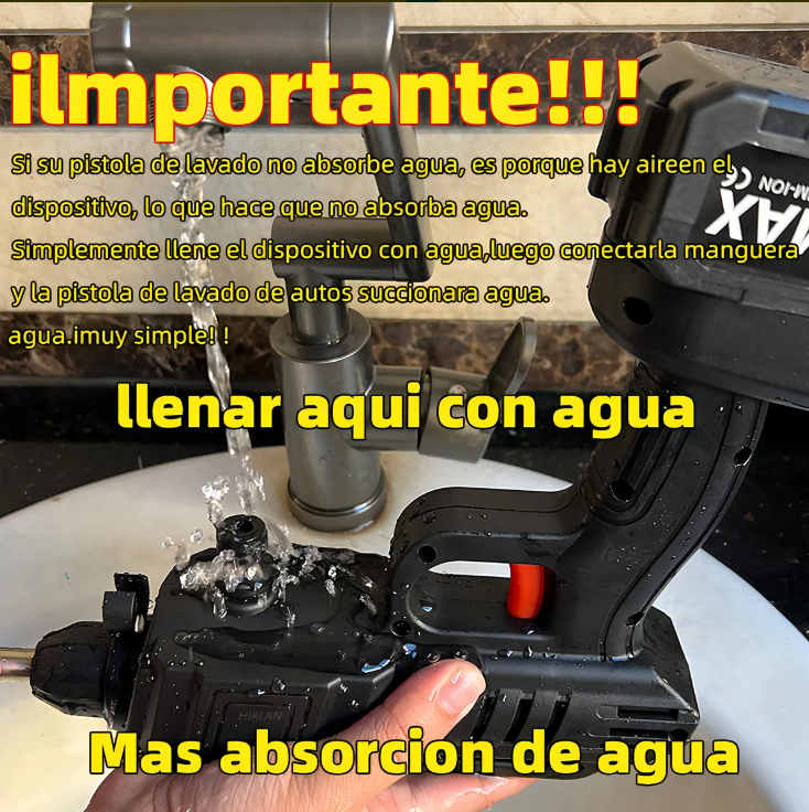 Hidrolavadora portátil inalámbrica (2 Baterias 21V) - Image 6