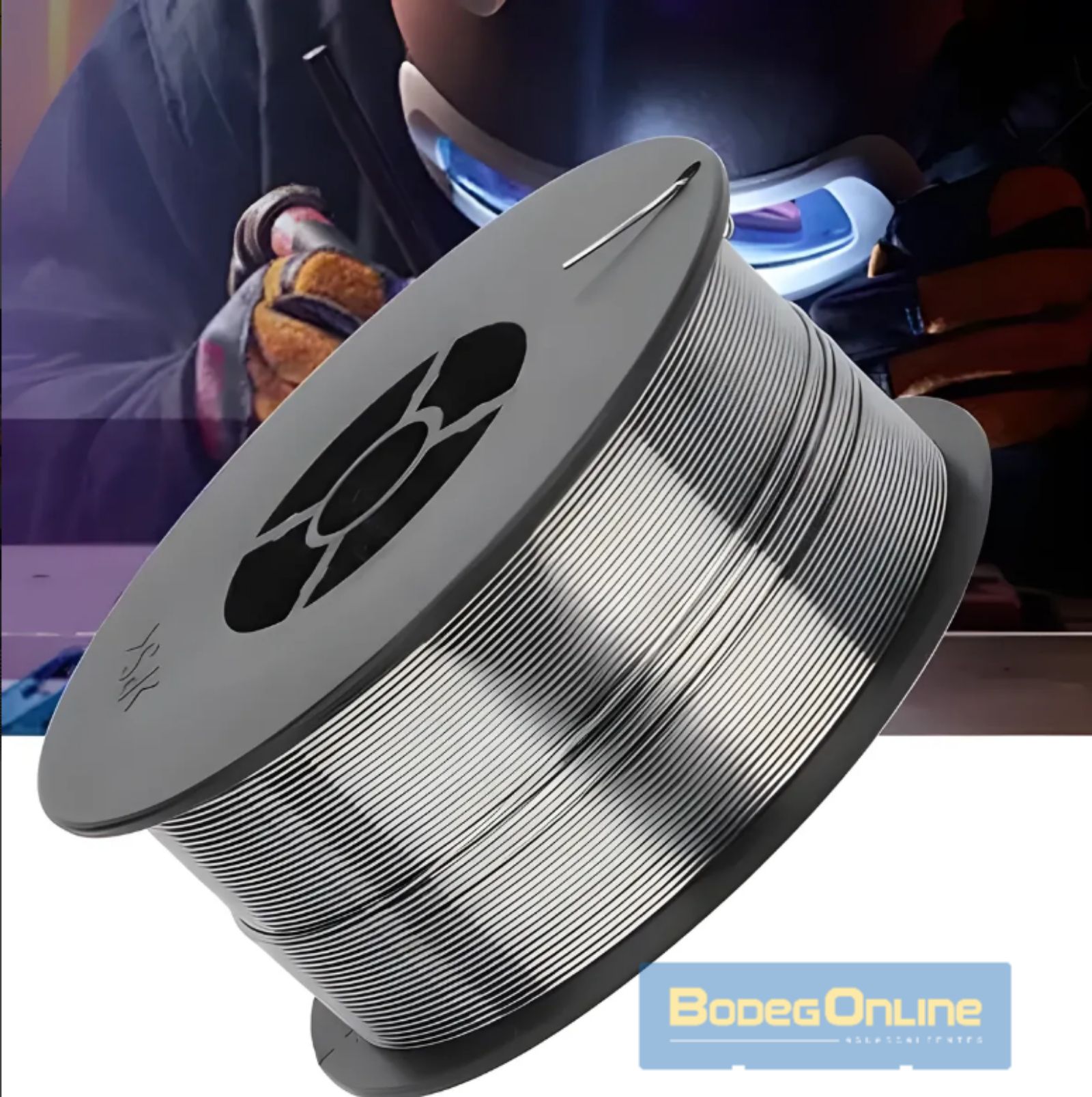 Microalambre para soldar .8mm 1Kg (Flux, sin gas)