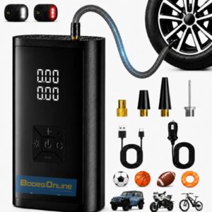 Inflador / Compresor para llantas y balones (batería & cable)