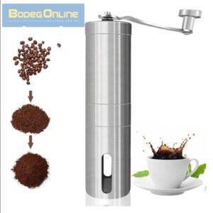 Molinillo de Café Acero Inoxidable (Muela de Cerámica Ajustable para Granos y Especias)